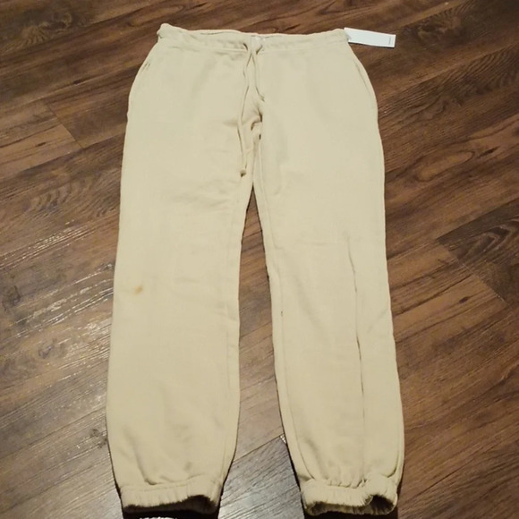 Cotton Citizen Tan Oat High Waisted Fitted Sweatpants A40 - Picture 1 of 11